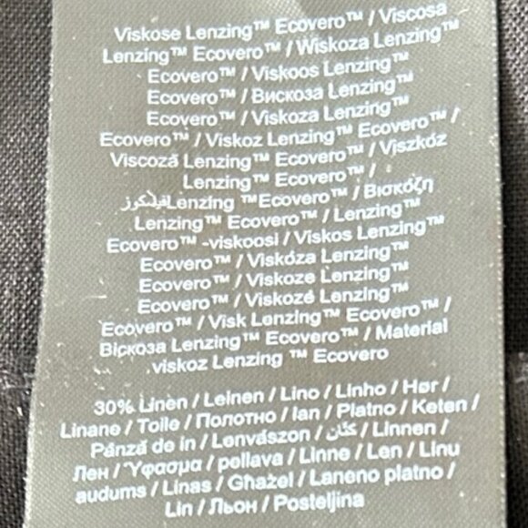 Aware by Vero Moda Viscose / Linen Black Pants Size L - Picture 9 of 10